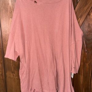 Free People distressed tee